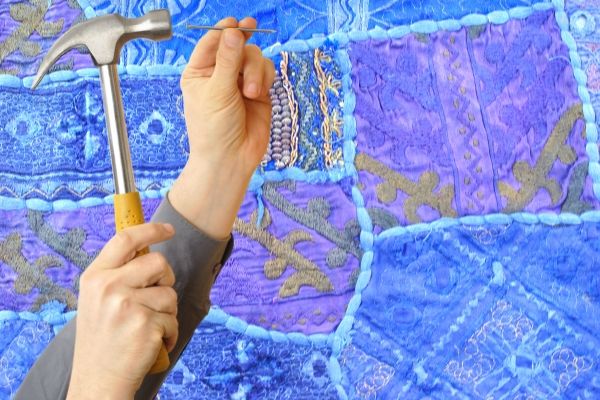 How to Hang a Tapestry from the Ceiling